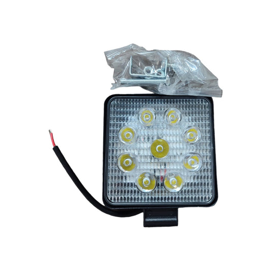 FAROL AUXILIAR TRABALHO RETANGULAR C/8 LED 24W TRATOR AGRO