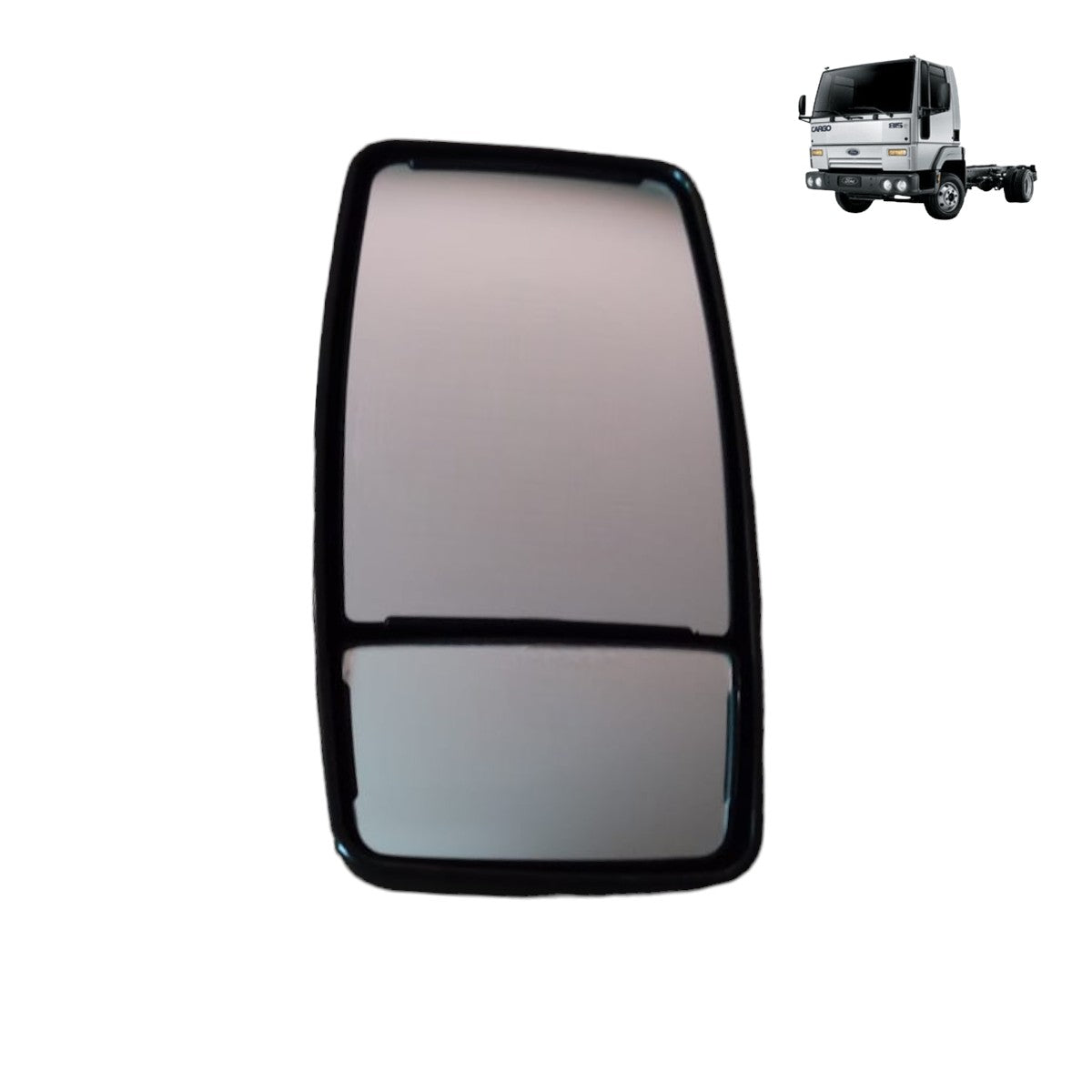 ESPELHO RETROVISOR LD COMPLETO BIFOCAL E CONVEXO FORD CARGO