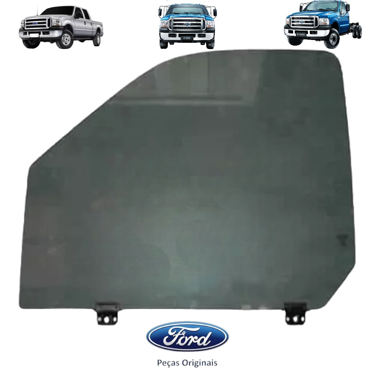 VIDRO PORTA LE ESQUERDO SEM SUPORTE FORD F250 F350 F4000