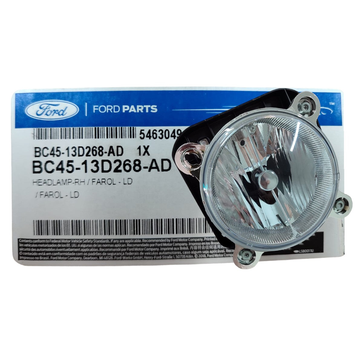 FAROL LUZ BAIXA LADO DIREITO FORD NOVO CARGO ORIGINAL